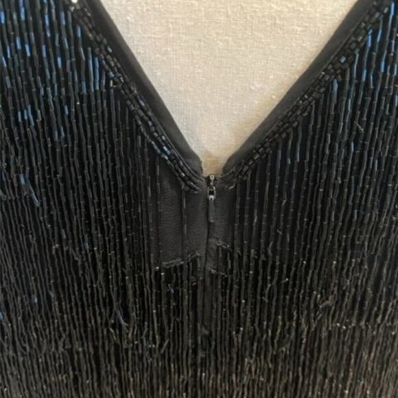 ASOS Design Curve Black Fringe Mini Dress - Picture 5 of 5